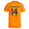 Camisola Real Madrid Tchouameni 14 Homen Equipamento 2ª 24/25